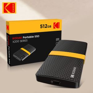 Sürücüler Kodak Taşınabilir SSD 1TB USB 3.1 TYPEC Harici Sürücü Sabit Disk 512GB PS4 PS5 Dizüstü Bilgisayar Masaüstü MacBook için