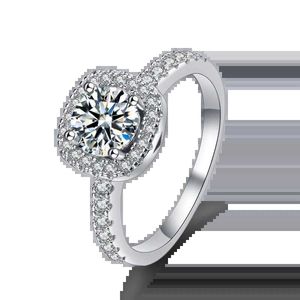 Кольца полосы Моссанита Diamond Ring 18k Gold 925 Серебряное обручальное кольцо Классическое женское свадебное подарки размер 1.5/2/3/5 Carats J240410
