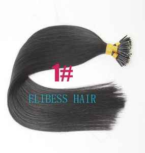 DHL 100 Virgin Indian индийские волосы для волос для волос 24 Quot 1GS 100SST Stick Tip Nano Кольцо наращивание волос 14089399
