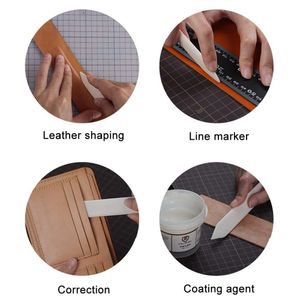 2pcs костяная папка инструмент для оценки складных складных изделий из кожаных ремесел для кожа