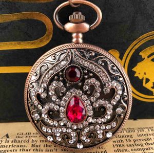 Карманные часы Горячая продажа классическая женская кварцевая карманная коллекция сувенир элегантный женский свитер цепь часы ожерелье подвеска y240410