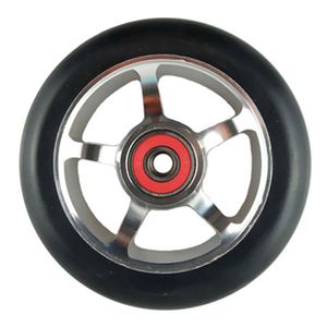 Jeerkool 88a 100 мм Scooter Wheels Skateboard аксессуары скоростные коньки с колесами с подшипниками сплавного стального колеса Purple Lz27