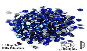 Deelp Blue Hot Fix Rhine/Iron на Rhine Crystal Glass для украшения одежды шитья 2233161