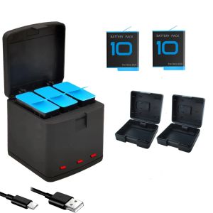 Камеры 1720mah Liion Batteries для GoPro Hero 10 9 Box Box groge go pro Hero9 Black Ahdbt901 Хранение аксессуары для хранения аксессуара