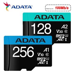 Карты Adata SDXC Micro Card 32GB 64GB 128GB 256GB A1 V10 U1 Class 10 UHS I Карта карты карты карты карты карты памяти для телефона для телефона