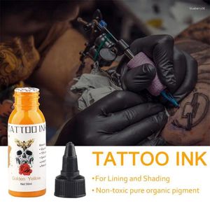 Tintas de tatuagem bordando material material seguro bom efeito anticor-core puro e delicado colorido não tóxico suprimentos inofensivos pintados