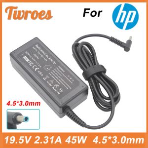 Adaptador Adaptador de carregador de laptop 19.5V 2.31A 45W 4,5*3,0 mm para HP Stream X360 13 14 Pavilhão 854054001 741727001 740015001 740015002