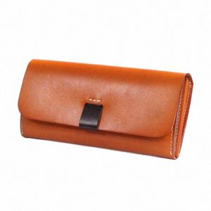 LG kadın cüzdan orijinal deri bayan çanta debriyaj basit gündelik stil sebze tabaklanmış deri dişi cüzdan toka el çantası a9a0#