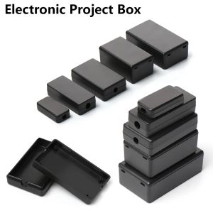 1 % черная электронная коробка проекта DIY Корпус корпуса корпуса пластика прочная водонепроницаемая крышка коробки проекта
