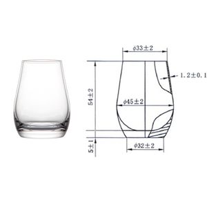 ISO Profesyonel Seviye 50ml Likör Ruhları Atış Cam Uluslararası Standart Tat ve Yargıç Alkol veya Şarap Snifer Cup Tumbler