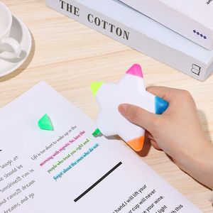 5 in 1 tragbare integrierte Highlighters Pen Multiple Formen Marker Zeichnen Graffiti -Kunst -Zeichnungswerkzeuge Lernbetriebe Office Supplies