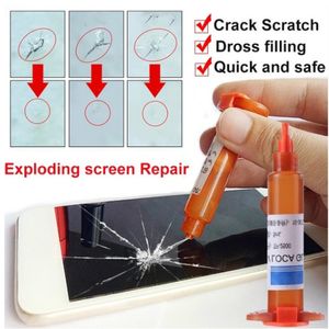 ЖК-стеклянный стеклянный ультрафиолетовый инструмент для ремонта клей антирост прозрачный телефон Touch Touch Long Crack Glass Broken Crack Qucikly Restore Ecren