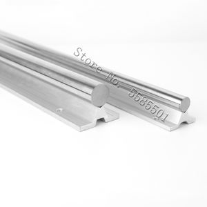 1pc Lineer Kılavuz Rail SBR10 SBR12 SBR16 150-1150mm CNC kısmı için tamamen desteklenen doğrusal ray mili çubuğu