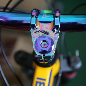 MTB kulaklık vidaları üst kapak kapağı alüminyum alaşım bisiklet aksesuarları dağ yol bisikletleri kase bisiklet gövdesi serin görünüm