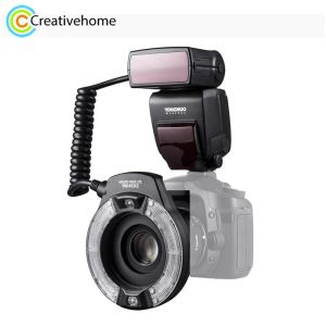 Aksesuarlar yongnuo profesyonel ttl ro ring canon kameralar için flaş speedlite ışık kapanış fotoğrafçılığı otomatik yüzük flaş led ışık