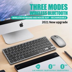 Bluetooth Kablosuz Klavye Şarj Edilebilir Sessiz Mini Klavye ve Dizüstü Bilgisayar Mac iPad PC Apple Notebook Bilgisayar