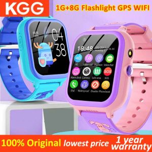 Saatler 4G Kids Telefon Smartwatch GPS WiFi LBS Konum 1G+8G Uzaktan Monitör Uygulaması İndir sos Tracker Waterproof Çocuklar Akıllı Saat