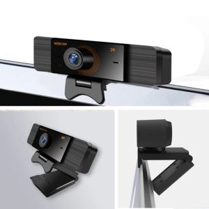 Webcams 2K Akış 1080p Yüksek Tanımlı Webcam USB Masaüstü Gelişmiş Otomatik Noktası Web Kamerası Oyuncu Facebook YouTube Salonu