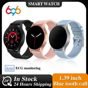 Смотреть 2023 Новый голубой зуб Call Men Sports Fitness Smart Wwatch Ecg PPG Music Games Watches Assistant Women Weather Smart Watch