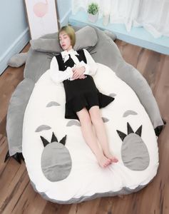 Japonya Anime Totoro Peluş Yatak Büyük Dolgulu Kedi Uyku Bulma Yatağı Tatami Yatak 200cm X 150cm DY504641700928