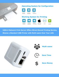 Hubs LoyaltySeCu Network Windows USB a Ethernet Adapter Print Server Android 1 port White White