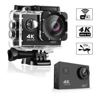 Kameralar 4K Action Camera WiFi Full HD 1080p Su Geçirmez Su Yalıtısı Video Kayıt Kamera Spor Kamerası 2.0 İnç Açık Yükseklik