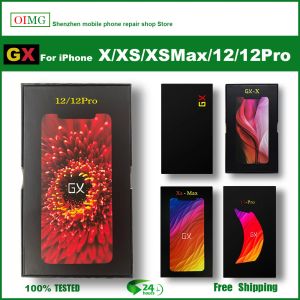İPhone X için GX OLED ekran XS XSMAX 11PRO OLED İPhone 12 LCD ekran AMOLED Sayısal Montaj Değiştirme için Yeni GX Sert OLED