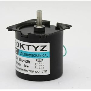 60ktyz 14w AC Permanente Magneet Synchrone Motor 110V/220V двигатель передачи миниатюр Lage Snelheid Grote Koppel Kleine Motor