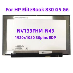 Экран 13.3 IPS ноутбук ЖК -экрана NV133FHMN43 FIT NV133FHMN33 B133HAN06.6 для HP Elitebook 830 G5 G6 FHD1920X1080 Дисплей 30PINS EDP