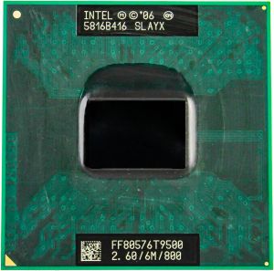 CPUS CPU Dizüstü Bilgisayar Çekirdeği 2 Duo T9500 CPU 6M önbellek/2.6GHz/800/Dualcore Socket 478 PGA Dizüstü İşlemci Forma45 PM45