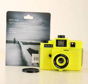 Câmera Holga 120 GCFN Amarelo Formato Médio Câmera de Câmera de vidro Lens LOMO NOVO