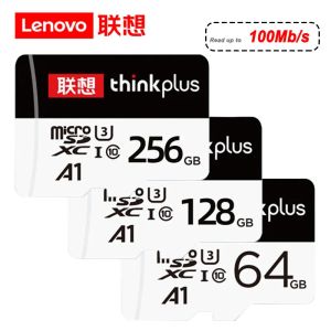 Карты Lenovo ThinkPlus память SD Card A1 U3 Class 10 Micro TF/SD Card 256GB 128GB 64GB 32 ГБ 16 Флэш -память SD SD для Dash Cam/Drone