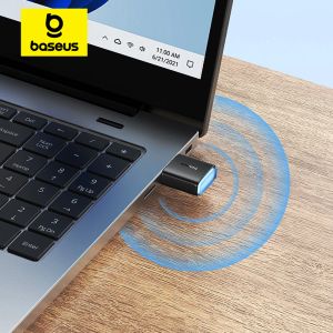 Cards Baseus Wi -Fi Adapter Wi -Fi 4/5 5G 2.4G USB Wi -Fi Card Dongle для ПК Антенны USB Ethernet более быстрые беспроводные сетевые сетевые карты