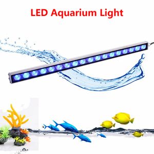 Aquário LED Light Fish Tank Light 108W Blue 470nm Suba lâmpada aquários Aquários iluminados Lâmpadas de barra de aquário à prova d'água
