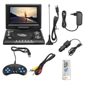 Player 7,8 -дюймовый портативный HD TV Home Car DVD -плеер VCD CD MP3 DVD -игрок USB Cards RCA TV Portatil Cable Game 16: 9 Вращение ЖК -экрана