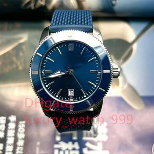 Нарученные часы Super Ocean Deep Gun Blue Men Automatic Mechanical Movement Watch Classic Rubber Band Date Show модный браслет AB2020161C1S1