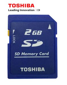 Kartlar 10pcs/lot Toshiba 2GB Class2 SD Kart Carte SD Hafıza Kart ve SDCARD Kilit Memoria SD Toptan Fiyat Ucuz Ücretsiz Kargo