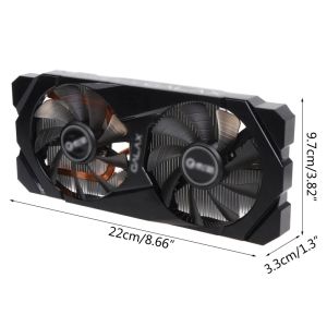 Pedler 2pcs VGA Fan Grafik Kartı GeForce RTX 2060 2070 için Super Will GTX 1660 1660TI 4pin 12V video kartı fanı