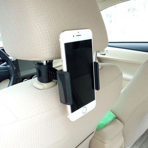 Evrensel Araba Arka Koltuk Başlık Destek Braketi Ayarlanabilir 360 Derece Dönen iPad Cep Telefonu Kara Montaj Tutucu Araba