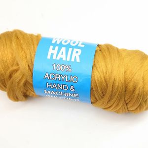 5pcs Desejo de fios de cabelo Cabelo de lã brasileira Fibra sintética retardante de baixa temperatura para travar