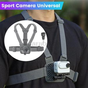 Aksesuarlar Ayarlanabilir Evrensel Spor Kamera Genişleme DJI Cep 3/Action 3/Action 4/Insta360 Go 3 Göğüs Kayışı Tutucu