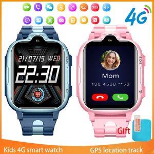 Saatler Xiaomi Mijia Kids Akıllı İzle Video Çağrı Sim GPS Tracker SOS Ses Monitör Bilezik Su Geçirmez Bebek Çocuklar Sim Kart Akıllı Saat