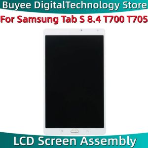 Samsung Tab S 8.4 T700 T705 Dizüstü Bilgisayar LCD Touch Ekran Ekran Montajı SMT700 T707 SMT705 T701 T701 LCD Çerçeve sayısallaştırıcı