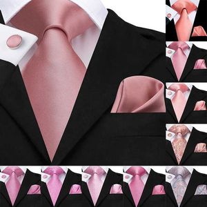 Шея галстуки Hi Tie 100% шелк классический мужской свадебный коралловый розовый персиковый галстук квадратный квадратный квадратный квадратный