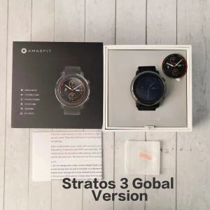 Saatler Orijinal Yepyeni Amazfit Stratos 3 Versiyon Safir Ekran Akıllı Saat GPS 5ATM Müzik Çin Kutusu Global Dil