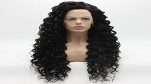 Iwona Hair Curly Long Trach Brown Wig 184 Half Harder -устойчивый