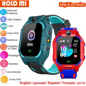 Смотреть новые Smart Watch Kids LBS Baby Phone 2G Watch Camera SOS PK Q02 Q12 Q15 Дети Умные часы Android IOS для мальчиков для девочек подарки