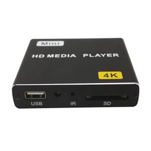 Kutu 4K Full HD 1080p HDD Multimedya Medya Reklam Oyuncu TV Kutusu Desteği HDMicompatible AV Çıktı MKV H.264 USB Disk SD KART