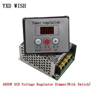 AC 220V 4000W SCR Voltaj Regülatörü Dimmer Dimmer Motor Hız Kontrolör Termostat Elektronik Voltaj Regülatör Modülü