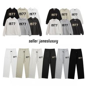 1977 Hoodie Sis Kapşonlu Crewneck Tasarımcı Sweatshirt Erkek Kadın Ter Gömlek Takip Tasarımcı Set set Tasarımcı Sweatpants Pants Mens Pullover Joggers Erkekler Felpa